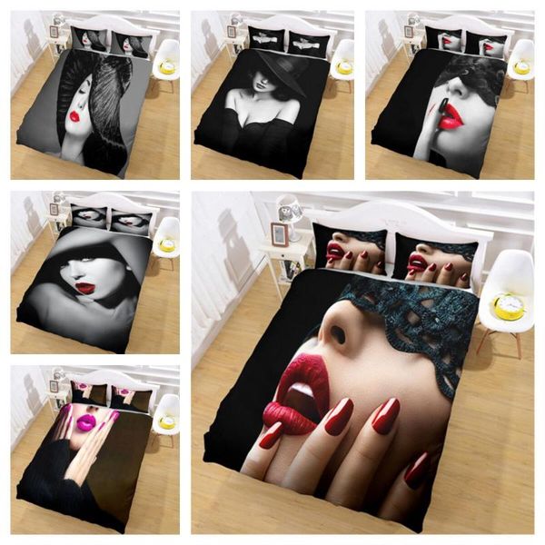 bedding sets luxury red lips duvet cover full size home textile comforter pillowcase fashion designer custom modern printed
bedding sets luxury red lips duvet cover full size home textile comforter pillowcase fashion designer custom modern printed