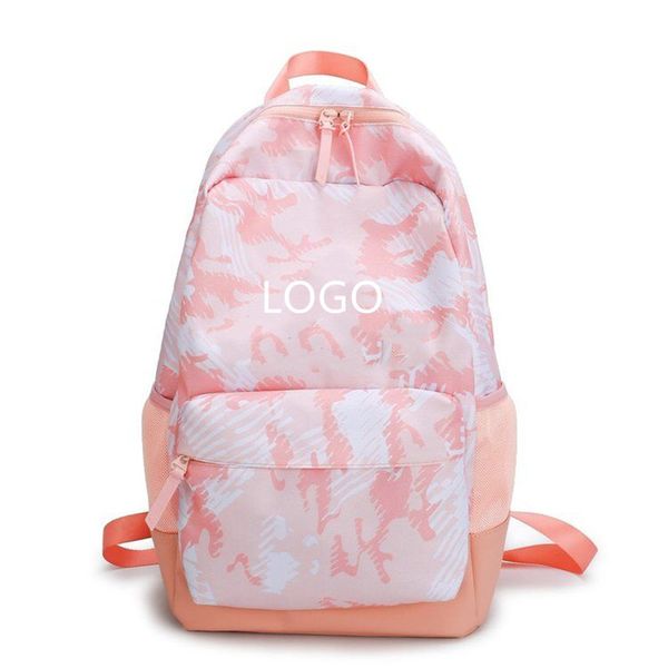 design pink camouflage 6860 sports large capacity backpack fashion tie dyed schoolbag female
