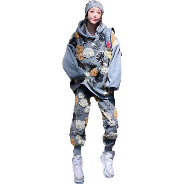 women's two piece pants spring autumn sports large size 2 suit embroidery loose hooded + harem two-piece female fashion, White
women's two piece pants spring autumn sports large size 2 suit embroidery loose hooded + harem two-piece female fashion, White