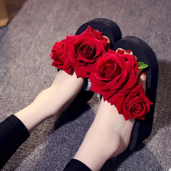 slippers summer 2021 women pearl floral wedges flip flops beach slides outdoor platfrom shoes woman zapatos mujer, Black
slippers summer 2021 women pearl floral wedges flip flops beach slides outdoor platfrom shoes woman zapatos mujer, Black