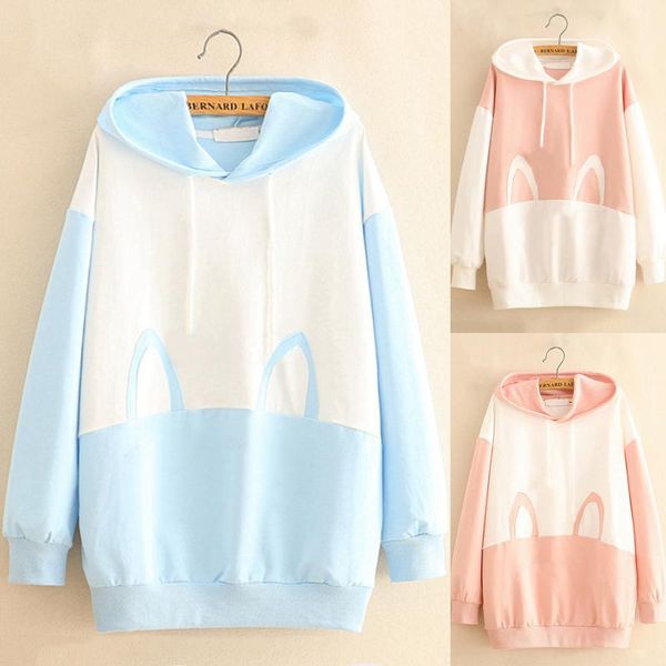 women's hoodies & sweatshirts kawaii hoodie long sleeve sweatshirt harajuku women cute patchwork pullover casual fashion clothes for te, Black
women's hoodies & sweatshirts kawaii hoodie long sleeve sweatshirt harajuku women cute patchwork pullover casual fashion clothes for te, Black
