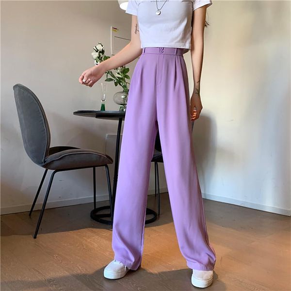 wide leg pants women's straight pants autumn spring high waist casual suit office lady women trousers full length chic, Black;white
wide leg pants women's straight pants autumn spring high waist casual suit office lady women trousers full length chic, Black;white