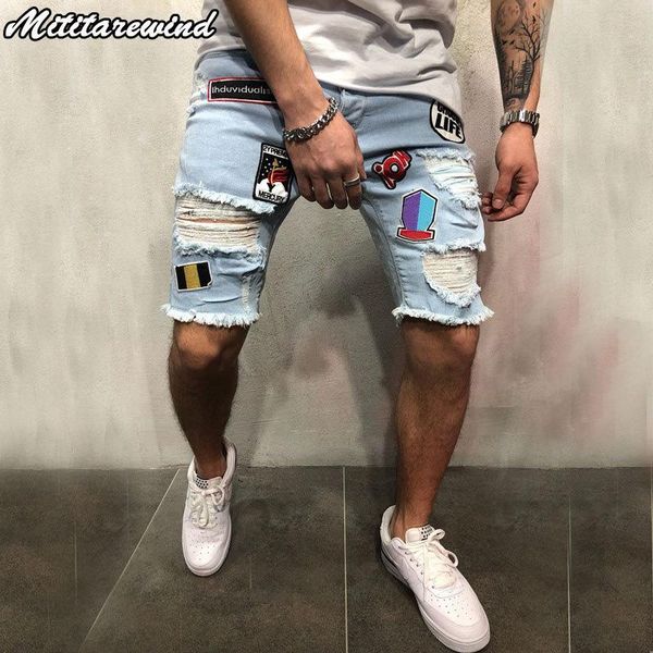 men's jeans 2021 short men fashion high street ripped patch beggar stretch denim shorts s-xxxl blue hombre 
men's jeans 2021 short men fashion high street ripped patch beggar stretch denim shorts s-xxxl blue hombre