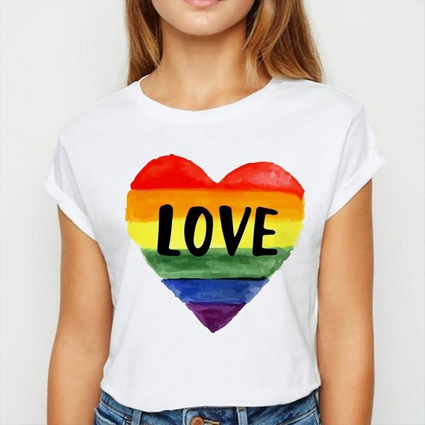 plus size lgbt love women t shirt o collar ropa mujer pretty spring summer kawaii versatile shirts, White
plus size lgbt love women t shirt o collar ropa mujer pretty spring summer kawaii versatile shirts, White