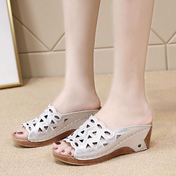 slippers women sandals casual summer shoes woman hollow out peep toe soft bottom wedges for heels sandalias mujer, Black
slippers women sandals casual summer shoes woman hollow out peep toe soft bottom wedges for heels sandalias mujer, Black