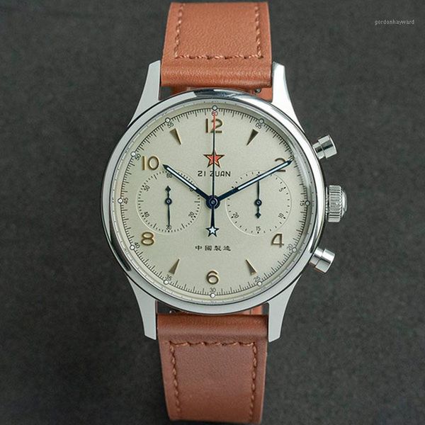 chronograph watch leather seagull st1901 movement wristwatch limited edition sapphire waterproof stainless case nato strap wristwatche wrist, Slivery;brown
chronograph watch leather seagull st1901 movement wristwatch limited edition sapphire waterproof stainless case nato strap wristwatche wrist, Slivery;brown