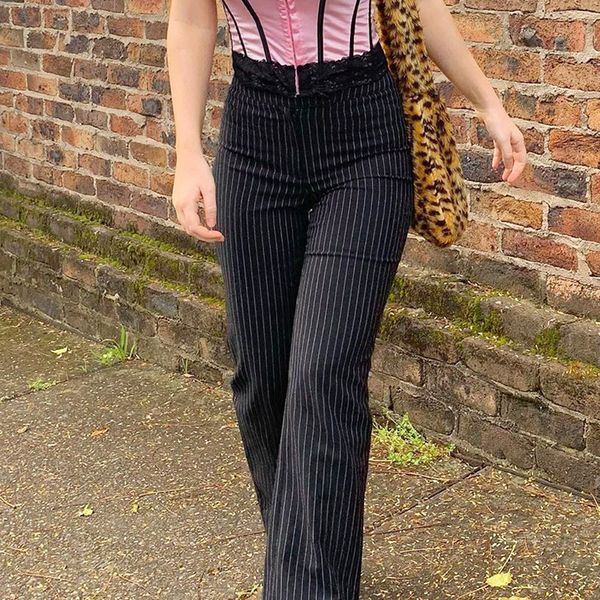 striped pants for women y2k fashion gothic high waist straight pants streetwear fashion outfits korean style trouser, Black;white
striped pants for women y2k fashion gothic high waist straight pants streetwear fashion outfits korean style trouser, Black;white