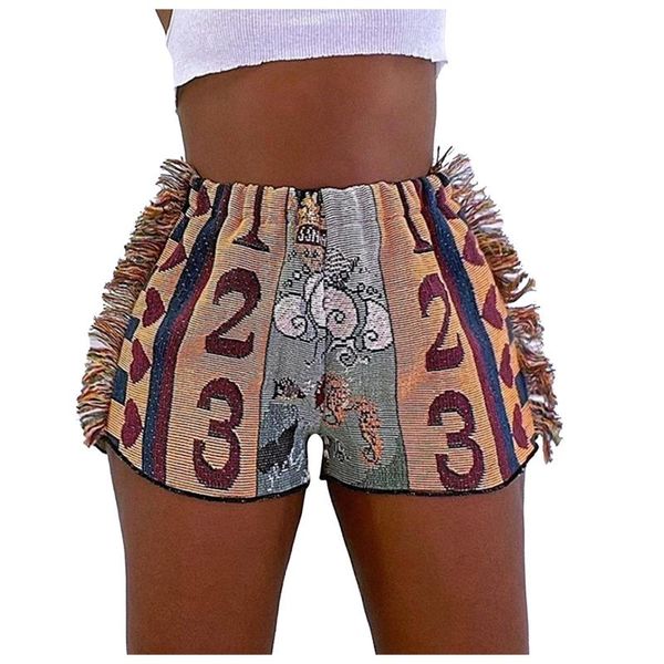 women's shorts summer for women retro vintage printed pants side tassel bag hip slim fit y2k stretchy skinny all-match t6, White;black
women's shorts summer for women retro vintage printed pants side tassel bag hip slim fit y2k stretchy skinny all-match t6, White;black