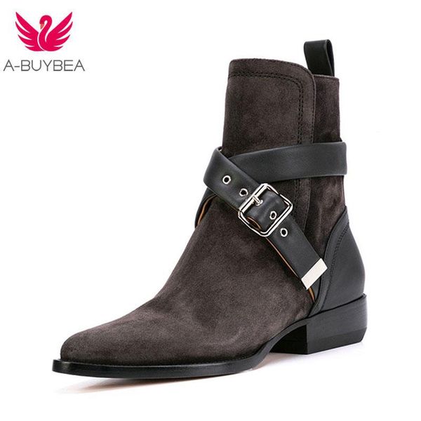 boots 2021 genuine leather cowboy ankle women fashion buckle designer wedge high heel bootie pointed toe western short, Black
boots 2021 genuine leather cowboy ankle women fashion buckle designer wedge high heel bootie pointed toe western short, Black