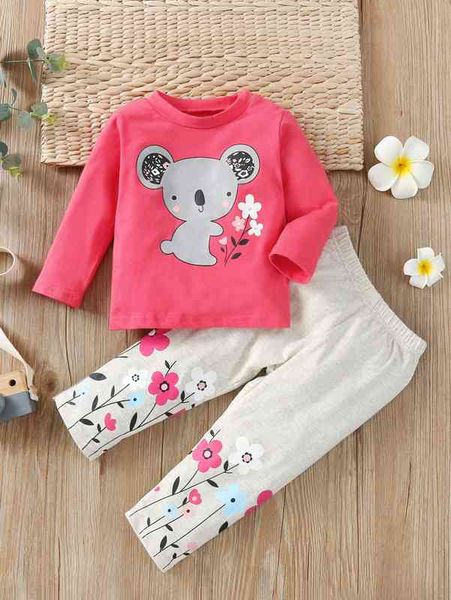 baby girl cartoon tee & floral pants she, Blue
baby girl cartoon tee & floral pants she, Blue