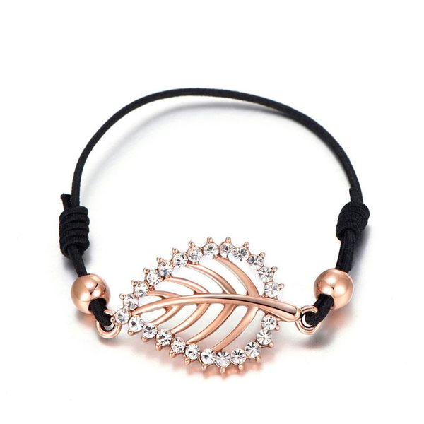 charm bracelets simple personality wax rope hollow leaves environmentally friendly alloy mosaic crystal leaf female, Golden;silver
charm bracelets simple personality wax rope hollow leaves environmentally friendly alloy mosaic crystal leaf female, Golden;silver