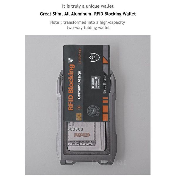 dienqi rfid metal cardholder wallet men business badge credit card holder small minimalist wallet for card man t qylyor
dienqi rfid metal cardholder wallet men business badge credit card holder small minimalist wallet for card man t qylyor