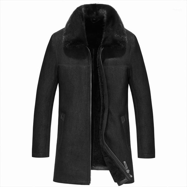 men's winter jacket real collar coat woolen parka men clothes 2019 mens luxury warm jacktes plus size1, Black
men's winter jacket real collar coat woolen parka men clothes 2019 mens luxury warm jacktes plus size1, Black
