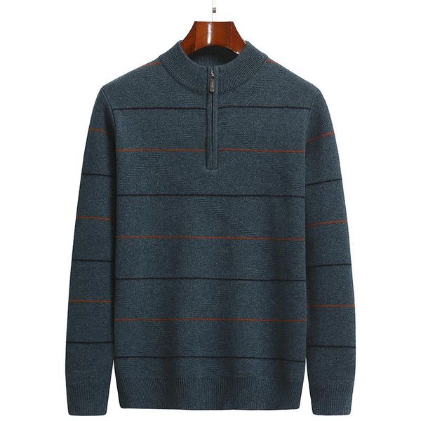 men's sweaters ucak brand classic zipper men clothing o-neck striped streetwear sweater pull homme autumn winter thick pullover u1291, White;black
men's sweaters ucak brand classic zipper men clothing o-neck striped streetwear sweater pull homme autumn winter thick pullover u1291, White;black