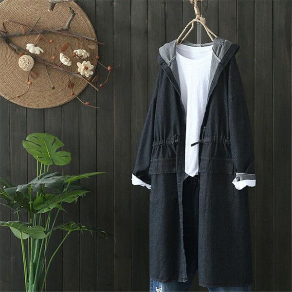 women's jackets spring korean casual style denim jacket women hooded long sleeve jean coat outwear overcoat, Black;brown
women's jackets spring korean casual style denim jacket women hooded long sleeve jean coat outwear overcoat, Black;brown