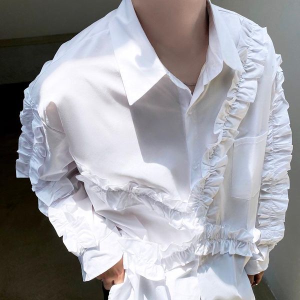 men's casual shirts 2021autumn korean style personality edge design men loose black white -xl, White;black
men's casual shirts 2021autumn korean style personality edge design men loose black white -xl, White;black