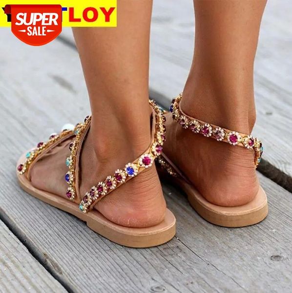 women sandals ladies fashion flat slip on crystal casual bohemia shoes sandals summer female soft beach shoes plus size #k35k, Black
women sandals ladies fashion flat slip on crystal casual bohemia shoes sandals summer female soft beach shoes plus size #k35k, Black