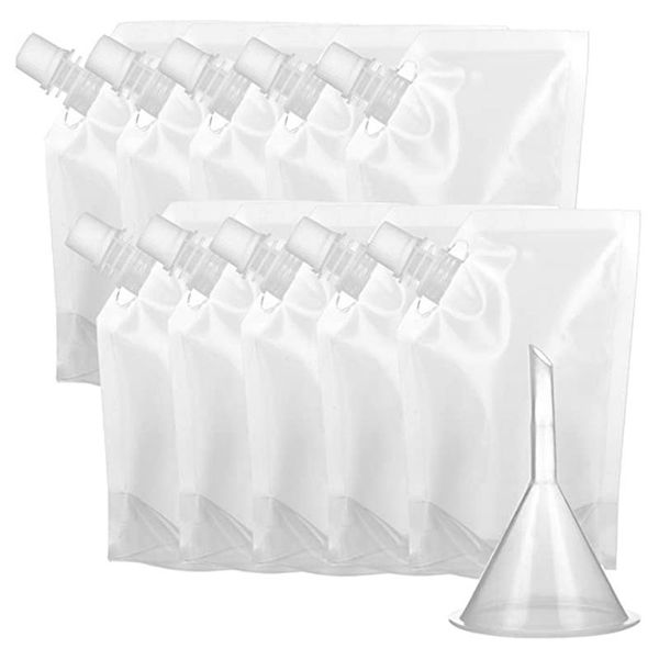 storage bags 10 pieces drinks flasks liquor pouch reusable drinking concealable plastic with funnel (220 ml)
storage bags 10 pieces drinks flasks liquor pouch reusable drinking concealable plastic with funnel (220 ml)
