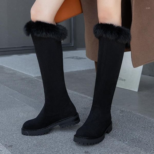 boots sarairis 2021 design add fur warm winter woman shoes platform comfortable concise snow boot female knee high1, Black
boots sarairis 2021 design add fur warm winter woman shoes platform comfortable concise snow boot female knee high1, Black