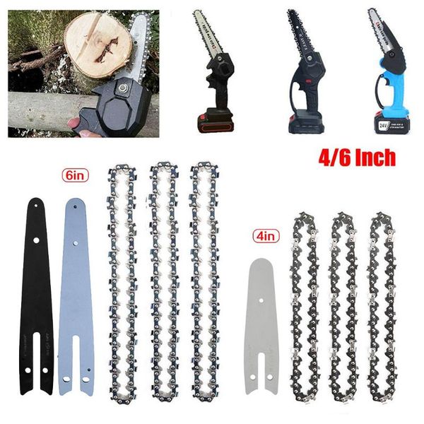 hand tools 4pcs/set 4/6inch chainsaw guide bar and saw chain set fits electric wood cutter garden tool
hand tools 4pcs/set 4/6inch chainsaw guide bar and saw chain set fits electric wood cutter garden tool