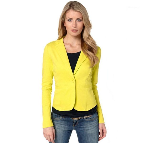 women's jackets nice fashion women outerwear coats single button slim vintage clothing long sleeve work wear formal casaco feminino, Black;brown
women's jackets nice fashion women outerwear coats single button slim vintage clothing long sleeve work wear formal casaco feminino, Black;brown