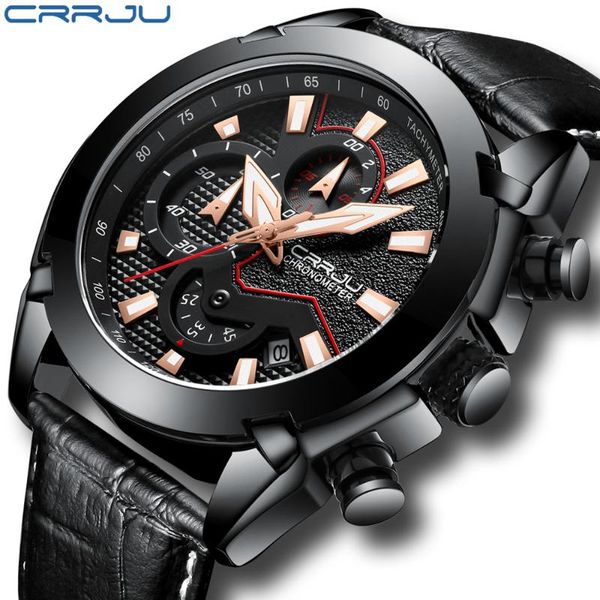 wristwatches men's watches crrju quartz chronograph watch fashion casual business male relogio, Slivery;brown
wristwatches men's watches crrju quartz chronograph watch fashion casual business male relogio, Slivery;brown