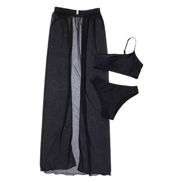 women 3pcs bikini set solid color one shoulder swimsuit with mesh skirt 448d
women 3pcs bikini set solid color one shoulder swimsuit with mesh skirt 448d