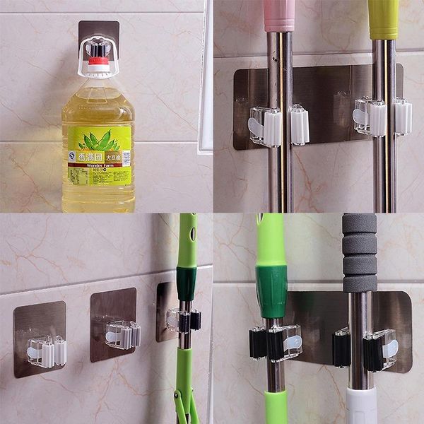 hooks & rails 1/2pcs mop clip strong adhesive seamless sticking holder kitchen broom hanger hook wall
hooks & rails 1/2pcs mop clip strong adhesive seamless sticking holder kitchen broom hanger hook wall