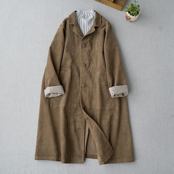 artistic corduroy coat women's medium long cardigan autumn 2021 new loose corduroy windbreaker, Tan;black
artistic corduroy coat women's medium long cardigan autumn 2021 new loose corduroy windbreaker, Tan;black