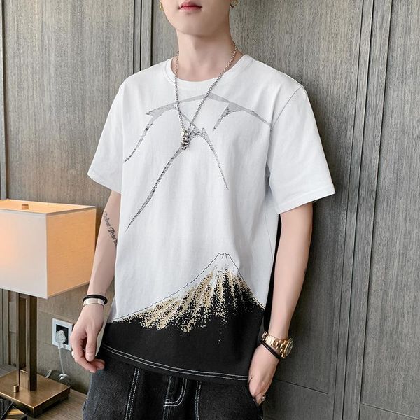 men's t-shirts short-sleeved t-shirt 21 loose and simple cotton summer student half-sleeved bottoming shirt, White;black
men's t-shirts short-sleeved t-shirt 21 loose and simple cotton summer student half-sleeved bottoming shirt, White;black
