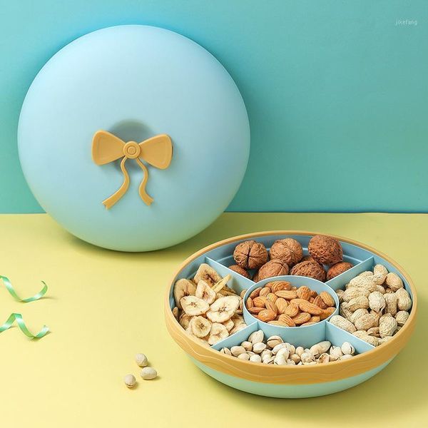 living room coffee table household candy box fruit snack tray creative bow dried storage compartment with cover bottles & jars
living room coffee table household candy box fruit snack tray creative bow dried storage compartment with cover bottles & jars