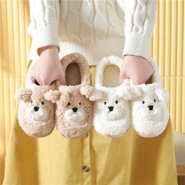 cotton women's bag with lovely indoor antiskid bear plush couple cartoon slippers winter, Black
cotton women's bag with lovely indoor antiskid bear plush couple cartoon slippers winter, Black
