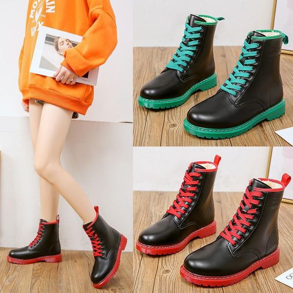 boots women's fashion leather platform women comfort lace non-slip thick rubber warm ankle, Black
boots women's fashion leather platform women comfort lace non-slip thick rubber warm ankle, Black