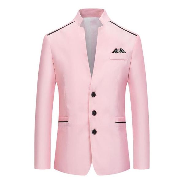 men's suits & blazers stand up collar suit jackets patchwork tie single cardigan slim fit pocket blazer formal business spring autumn m, White;black
men's suits & blazers stand up collar suit jackets patchwork tie single cardigan slim fit pocket blazer formal business spring autumn m, White;black