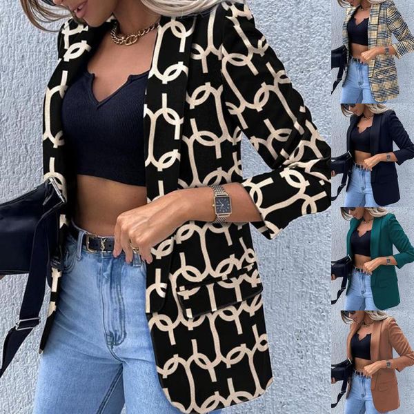 women's suits & blazers autumn winter thin suit lady long-sleeve blazer casual cardigan check slim fit office elegant chic jacket stree, White;black
women's suits & blazers autumn winter thin suit lady long-sleeve blazer casual cardigan check slim fit office elegant chic jacket stree, White;black