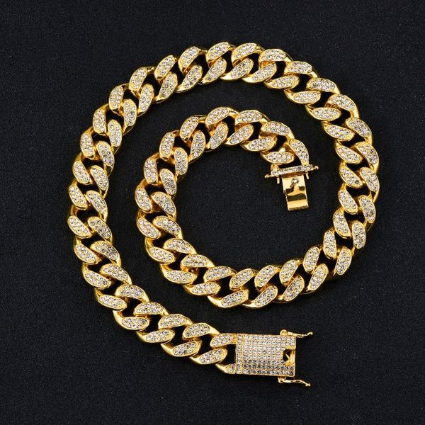 chains 19mm big size iced out hip hop cuban link chain necklace man's gold silver color full rhinestone bling rapper jewelry gifts
chains 19mm big size iced out hip hop cuban link chain necklace man's gold silver color full rhinestone bling rapper jewelry gifts