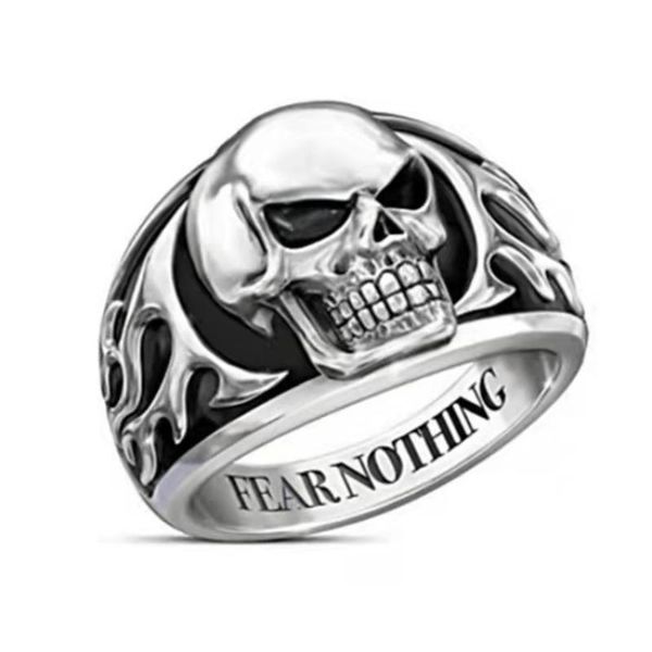 cluster rings mens stainless steel skull ring flame embossed fashion gothic punk jewelry gift, Golden;silver
cluster rings mens stainless steel skull ring flame embossed fashion gothic punk jewelry gift, Golden;silver