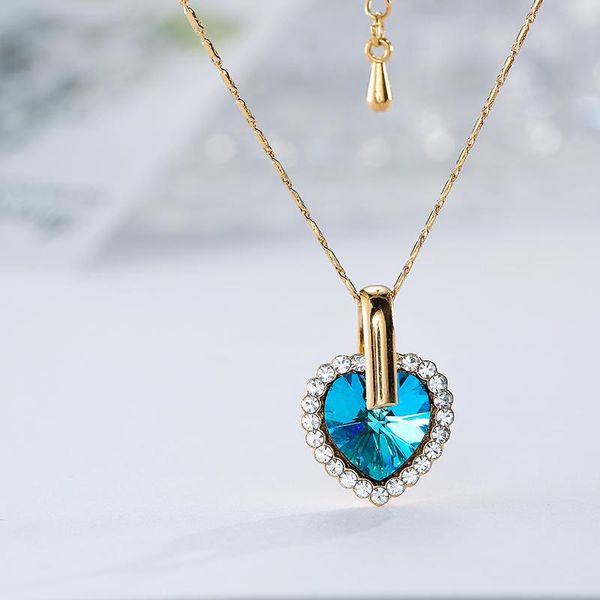 pendant necklaces elegant cz crystal heart necklace blue cubic zirconia charm choker for women romantic jewelry gift drop, Silver
pendant necklaces elegant cz crystal heart necklace blue cubic zirconia charm choker for women romantic jewelry gift drop, Silver