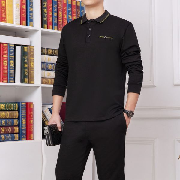 men's t shirts middle aged elderly long sleeved t-shirt polo shirt spring and autumn middle-aged leisure suit, White;black
men's t shirts middle aged elderly long sleeved t-shirt polo shirt spring and autumn middle-aged leisure suit, White;black