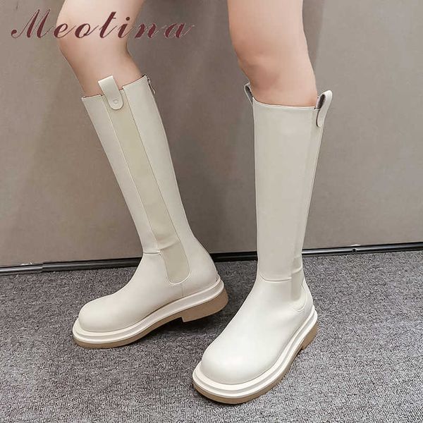 meotina riding boots women shoes genuine leather platform flats knee high boots round toe zipper ladies long boots brown black 210608
meotina riding boots women shoes genuine leather platform flats knee high boots round toe zipper ladies long boots brown black 210608