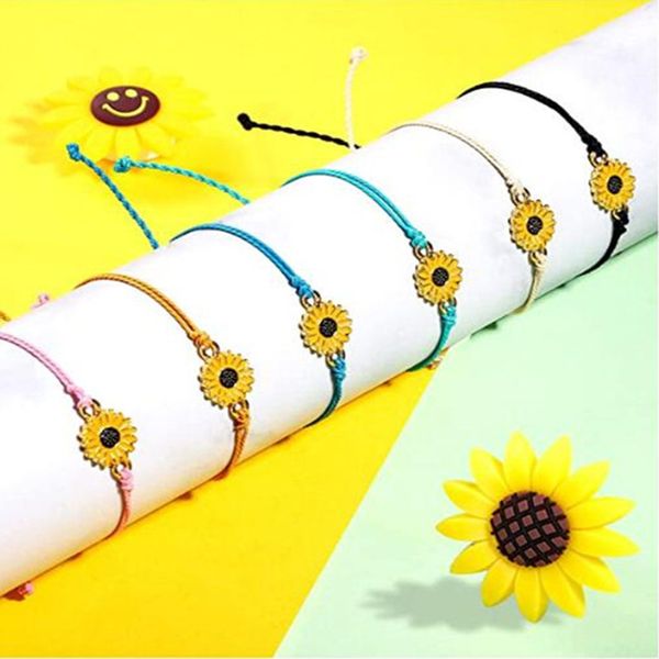 daisy woven rope bracelet adjustable black pink rope flower charm handmade friendship for men and women, Golden;silver
daisy woven rope bracelet adjustable black pink rope flower charm handmade friendship for men and women, Golden;silver