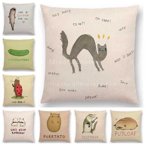 cute cartoon animals cushion cover interesting words funny nickname cat dog pig sofa throw pillowcase
cute cartoon animals cushion cover interesting words funny nickname cat dog pig sofa throw pillowcase