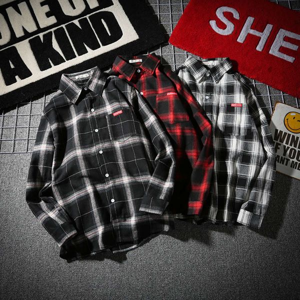 plaid long sleeve shirt for men in spring and autumn, Tan;black
plaid long sleeve shirt for men in spring and autumn, Tan;black