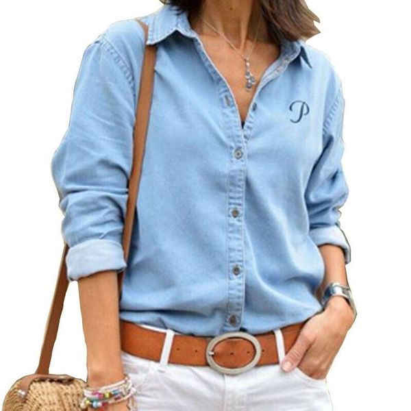 women shirt long sleeve casual button blouse v neck loose women's solid shirts lady shirts size s-xxl, White
women shirt long sleeve casual button blouse v neck loose women's solid shirts lady shirts size s-xxl, White