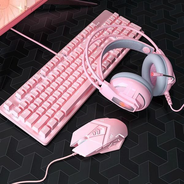 keyboard mouse combos 2400dpi pink real mechanical and set cute girls e-sports gaming computer peripherals with backlight 104 keys
keyboard mouse combos 2400dpi pink real mechanical and set cute girls e-sports gaming computer peripherals with backlight 104 keys