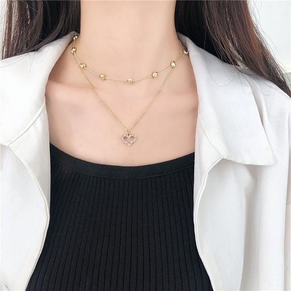 chains huge bud double layer heart necklace shining bling zircon women clavicle chain elegant charm choker wedding pendant jewelry, Silver
chains huge bud double layer heart necklace shining bling zircon women clavicle chain elegant charm choker wedding pendant jewelry, Silver