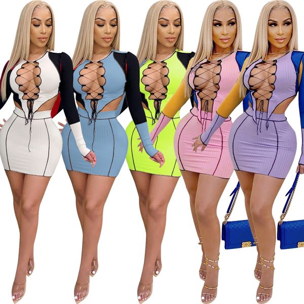 womens 2 two piece suits knitted thread tight bandage crop mini skirt outfits set streetwear nightclub suit plus size clothing, White
womens 2 two piece suits knitted thread tight bandage crop mini skirt outfits set streetwear nightclub suit plus size clothing, White