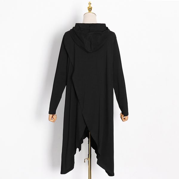 Loose Patchwork Ruffle Sweatshirt For Women Hooded Collar Long Sleeve Irregular Casual Black Female 2021 Fashion
Loose Patchwork Ruffle Sweatshirt For Women Hooded Collar Long Sleeve Irregular Casual Black Female 2021 Fashion