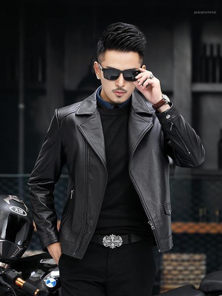 haining leather jacket men's head suit collar locomotive clothes cool trend korean & faux, Black
haining leather jacket men's head suit collar locomotive clothes cool trend korean & faux, Black