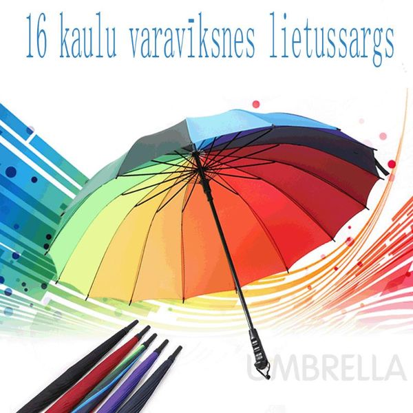 umbrellas the latest fashion creative automatic 16 bone rainbow umbrella gift skillet straight
umbrellas the latest fashion creative automatic 16 bone rainbow umbrella gift skillet straight
